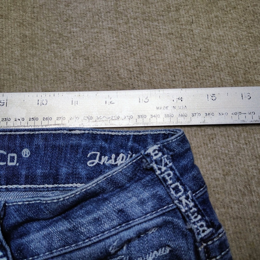 Cowgirl Tuff Co Inspire Jeans Womens 27x31 (28) Bootcut Embellished Denim Hemmed - Picture 9 of 10